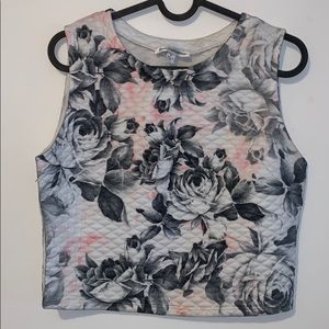 Quilted Rose Crop Top